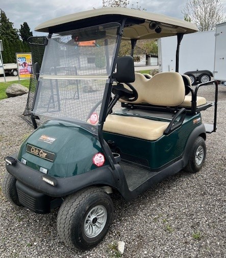 ClubCar Golfcarts Golfwagen Golfwagerl gebraucht Baujahr 2018 Farbe : grün 4-Sitzer mit Klappladeflä