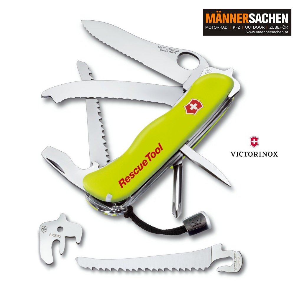 VICTORINOX Rettungsmesser Rescue Tool 0.8623.MWN Unser Tipp für Feuerwehr  Rettung Bergrettung Poli, Geschenke & Gutscheine