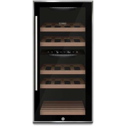 CASO WineComfort 24 black / schwarz DESIGN WEINKÜHLSCHRANK zum günstigen Einstiegspreis