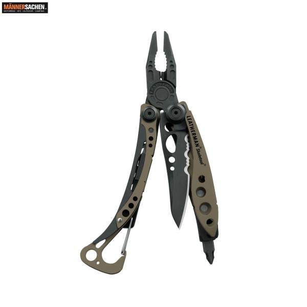 LEATHERMAN SKELETOOL kompaktes, ultraleichtes Multi-Tool (10 cm) mit einem Karabiner