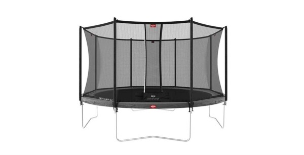 BERG TOYS Trampolin FAVORIT 430 cm REGULAR in grau mit Sicherheitsnetz COMFORT Artikel-Nr. 35.14.94.