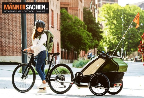 THULE Chariot Cab Der Multisport-Fahrradanhänger für 2 Kinder. 10204021 INKL. GRATISVERSAND !