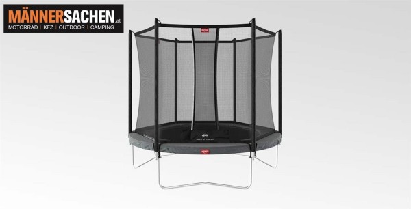 BERG TOYS Trampolin Favorit Regular 200 Gray + Safety Net Comfort 35.07.33.00