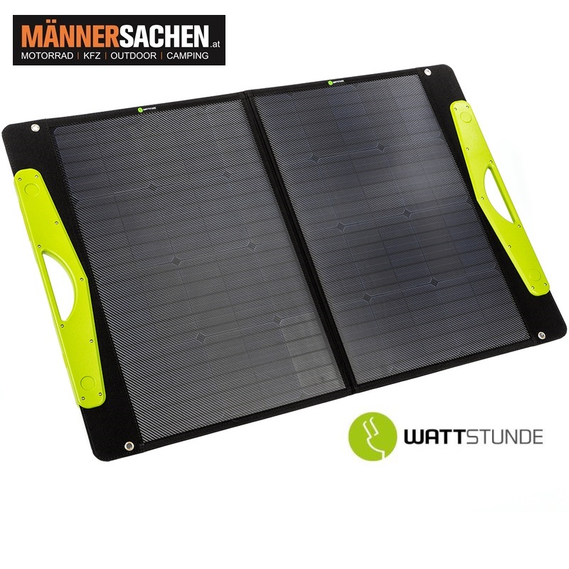 WATTSTUNDE tragbares Solarpanel 100 W SolarBuddy mit USB Anschluss, ECOFLOW Powerstation & Zubehör, Camping & Outdoor