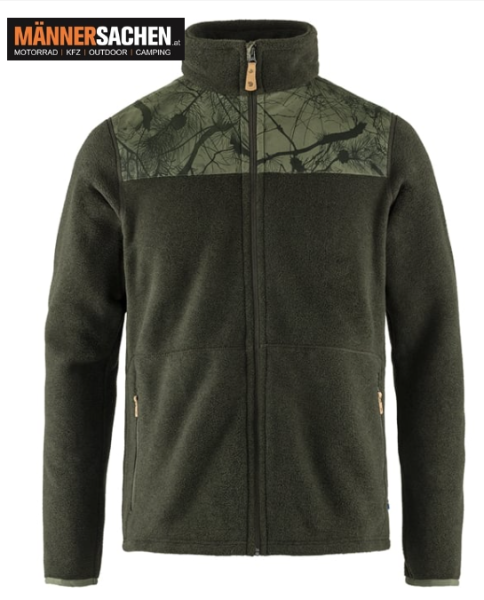 FJÄLLRÄVEN Lappland Fleece Jacke laurel green camo F87325