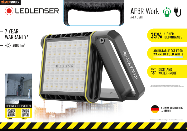 LED LENSER Baustrahler AF8R Work 502911