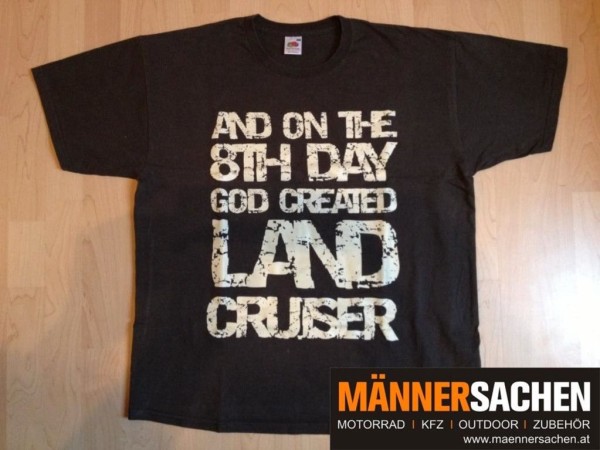 TOYOTA LandCruiser T-Shirt HZJ GRJ HDJ V8 T-Shirt "AND ON THE 8TH DAY GOOD CREATED LAND CRUISER"