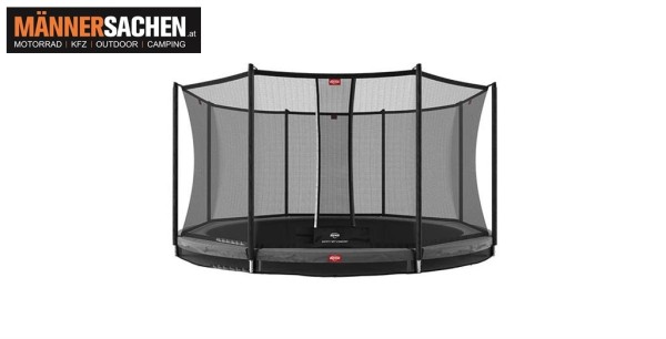 BERG TOYS Trampolin FAVORIT Inground 430 Grey + Safety Net Comfort 35.14.92.01