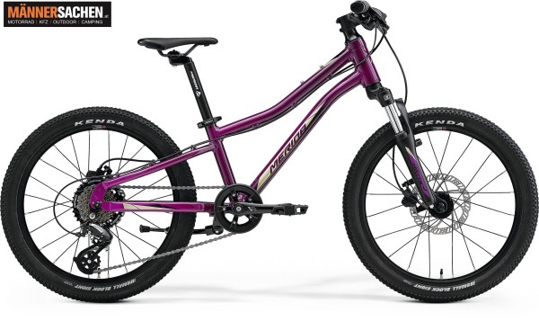 MERIDA KINDERFAHRRAD MATTS J.20 Zoll PURPLE lila / purple ( schwarz / champagner ) LAGERND !