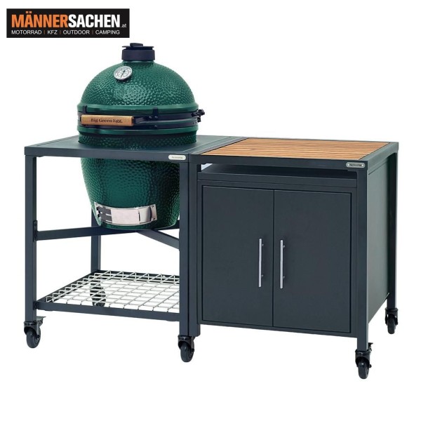 BIG GREEN EGG Kamado Grill OUTDOORKÜCHE X-LARGE MIT ERWEITERUNGSSCHRANK