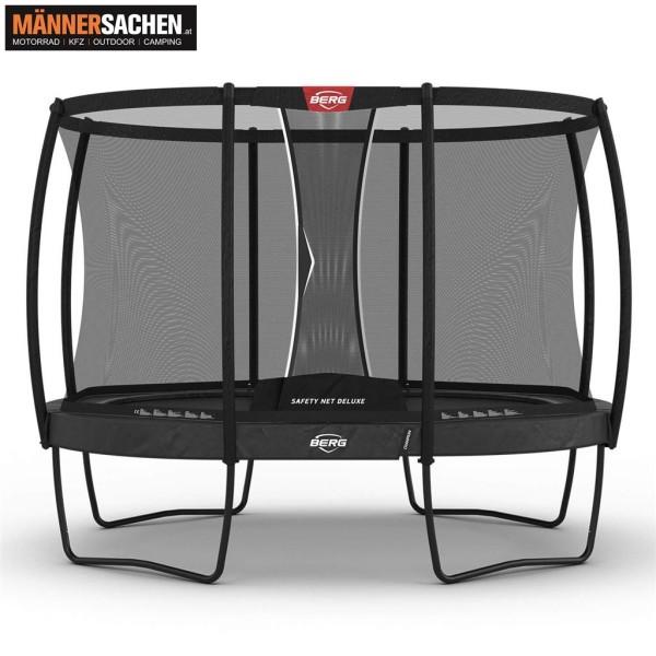 BERG TOYS Trampolin Grand Champion Regular 350 grau + Sicherheitsnetz Deluxe 30.35.73.31