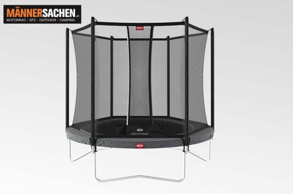 BERG TOYS Trampolin FAVORIT 270 cm REGULAR in grau mit Sicherheitsnetz COMFORT Artikel-Nr. 35.09.33