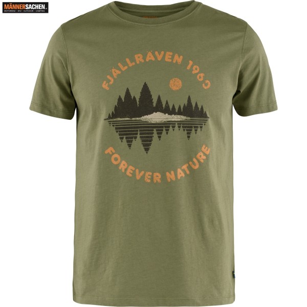 FJÄLLRÄVEN FOREST MIRROR T-SHIRT M - REGULAR FIT in Grün F87045