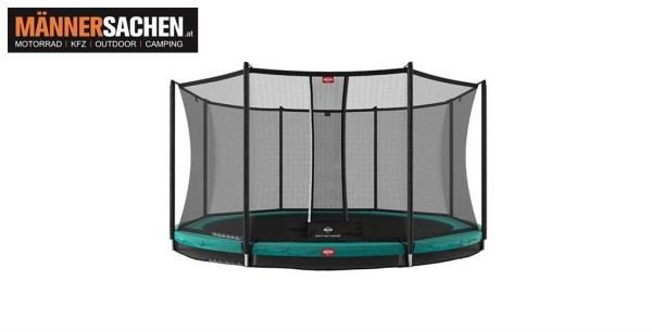 BERG TOYS Trampolin FAVORIT Inground 430 Green + Safety Net Comfort 35.14.09.02